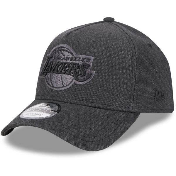 New Era A-Frame Trucker Linen Cap - Los Angeles Lakers black