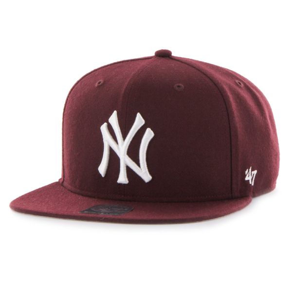 47 Brand Snapback Cap - NO SHOT New York Yankees maroon