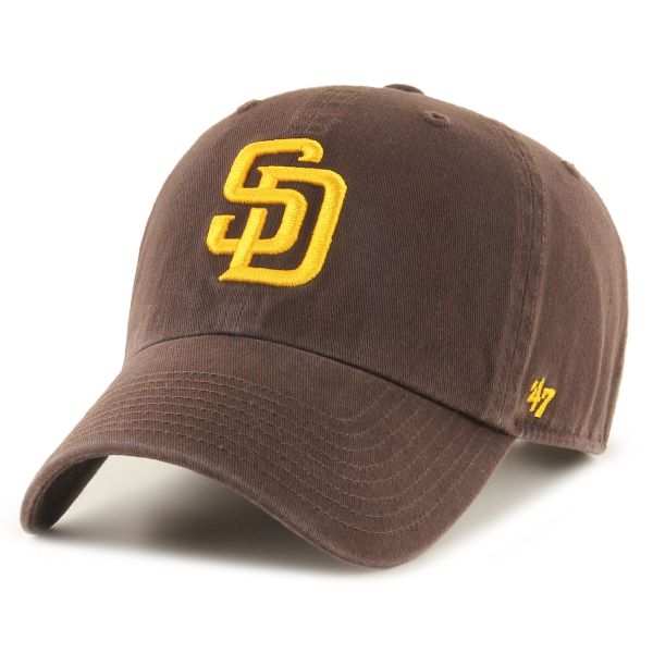 47 Brand Adjustable Cap - CLEAN UP San Diego Padres brown