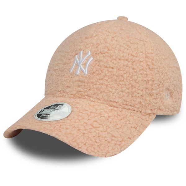 New Era 9Forty Damen Sherpa Cap - BORG NY Yankees rosa