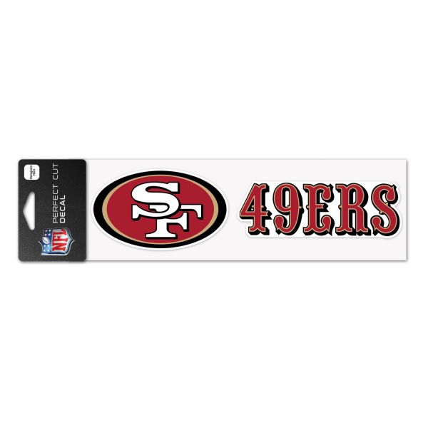 NFL Perfect Cut Aufkleber 8x25cm San Francisco 49ers