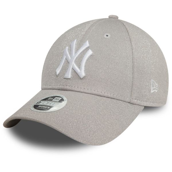 New Era 9Forty Damen Cap - GLITTER New York Yankees silber