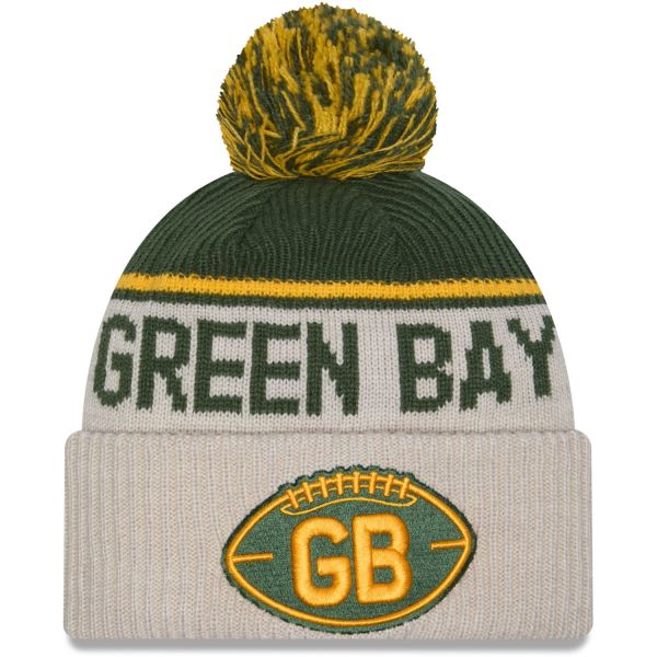 New Era NFL SIDELINE Winter Mütze Green Bay Packers Retro