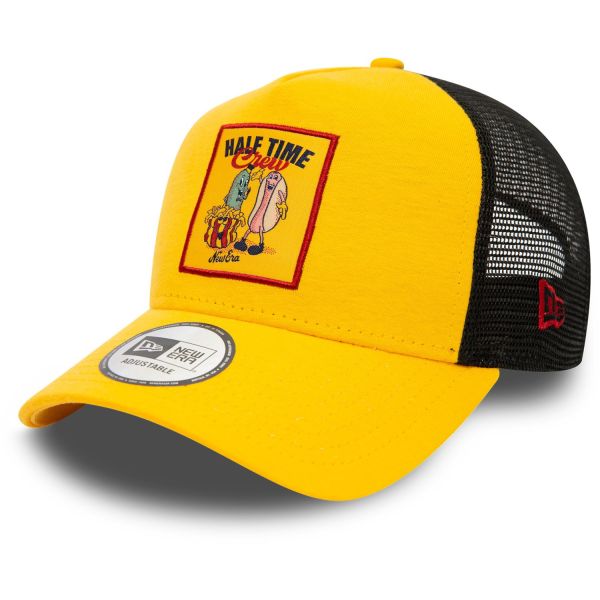 New Era Adjustable A-Frame Trucker Cap - HALF TIME jaune