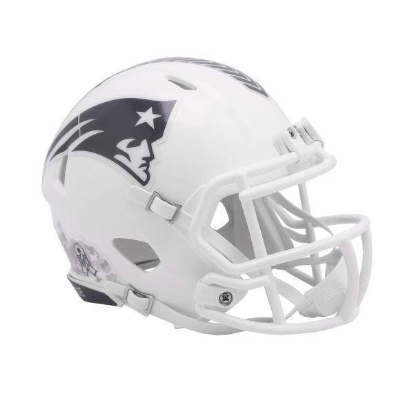 Riddell Speed Mini Football Helm SALUTE New England Patriots