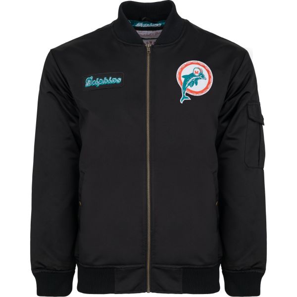 M&N Heavyweight Bomber Jacke NFL Miami Dolphins