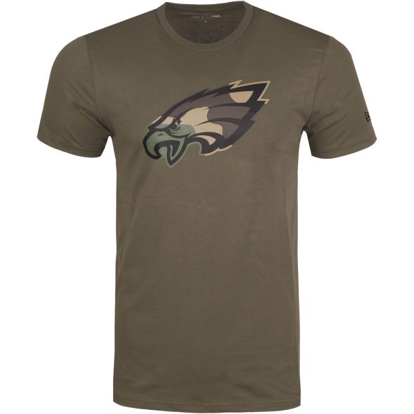 New Era Camo Logo Shirt - NFL Philadelphia Eagles olive | Shirts ...