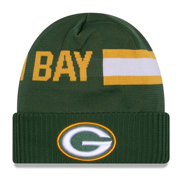 New Era NFL SIDELINE Tech Knit Mütze - Green Bay Packers