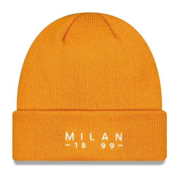 New Era Bonnet d'hiver Cuff Beanie - AC MILAN orange