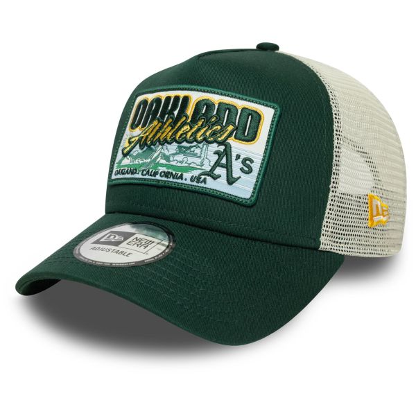 New Era A-Frame Trucker Cap - MLB PATCH Oakland Athletics