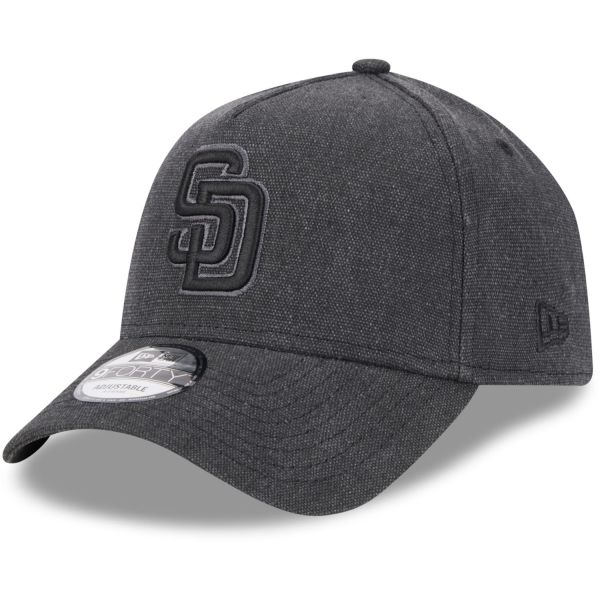 New Era A-Frame Trucker Leinen Cap San Diego Padres schwarz