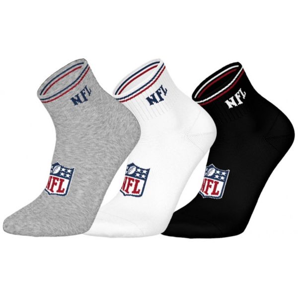 NFL Unisex Quarter Socken - SHIELD LOGO 3er Pack