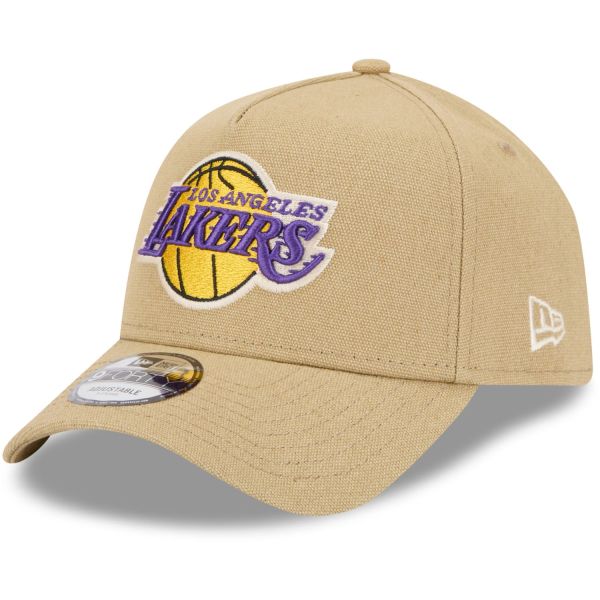 New Era A-Frame Trucker Lin Cap - Los Angeles Lakers beige