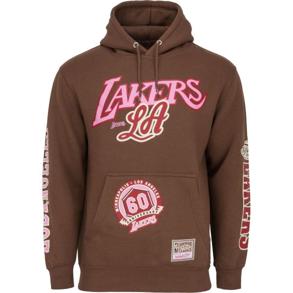 Mitchell & Ness Fleece Hoody - SUGAR Los Angeles Lakers