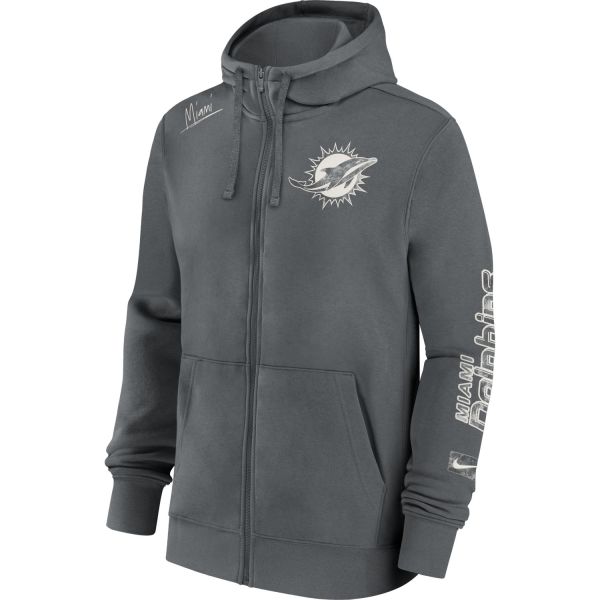 Miami Dolphins Nike Grafic Fleece Full-Zip Hoody