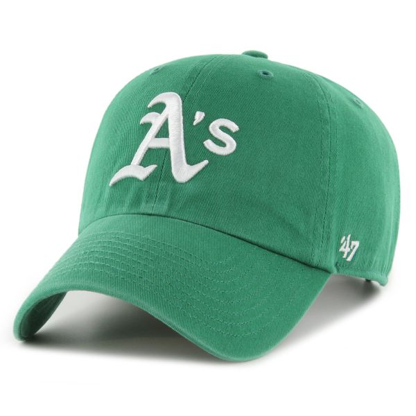 47 Brand Strapback Cap - CLEAN UP Oakland Athletics kelly