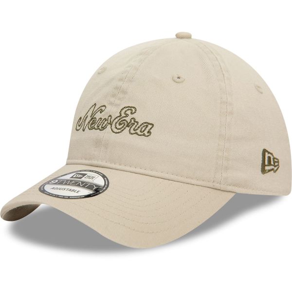 New Era 9Twenty Adjustable Cap - BRAND STITCH beige