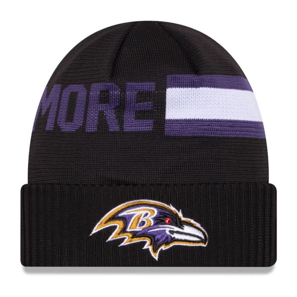 New Era NFL SIDELINE Tech Knit Bonnet - Baltimore Ravens