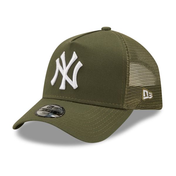 New Era Kids Trucker Cap - New York Yankees olive