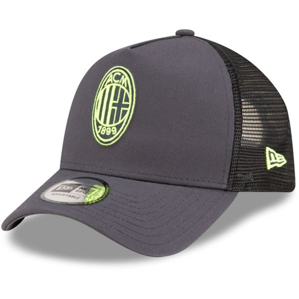 New Era A-Frame Mesh Trucker Cap - AC Milan charcoal