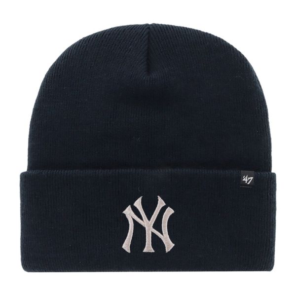 47 Brand Knit Bonnet - HAYMAKER Metallic NY Yankees navy