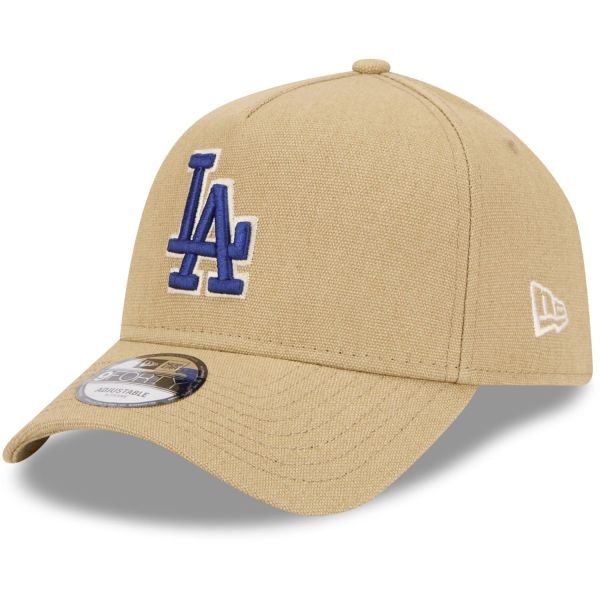 New Era A-Frame Trucker Leinen Cap Los Angeles Dodgers beige