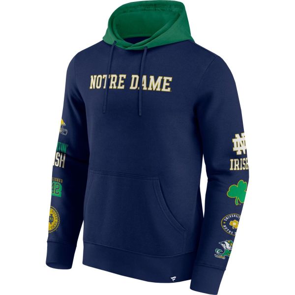 Notre Dame Fighting Irish NCAA Sleeve Patches Hoody