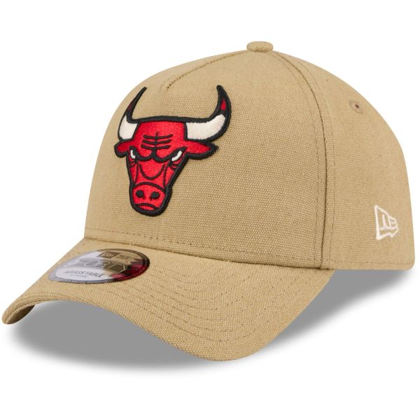 New Era A-Frame Trucker Leinen Cap - Chicago Bulls beige