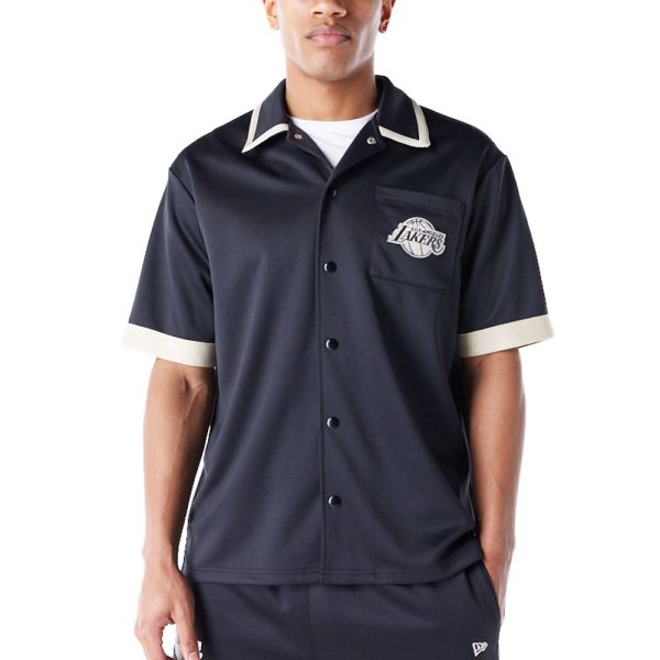 New Era NBA Bowling Shirt - Los Angeles Lakers noir