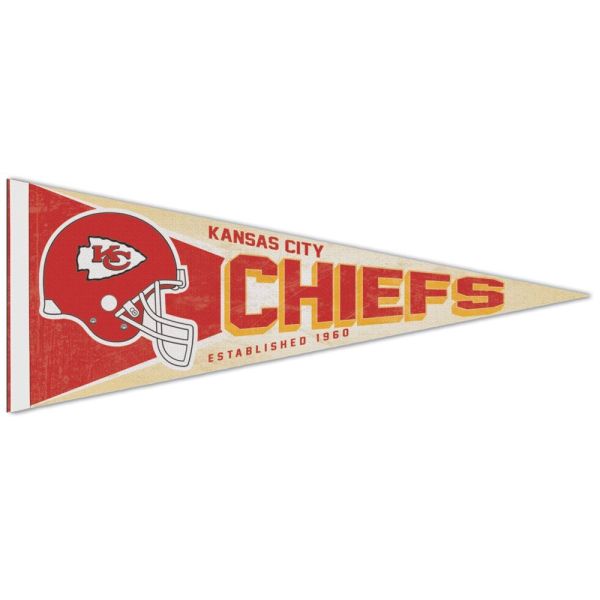 Wincraft NFL Filz Wimpel 75x30cm - Kansas City Chiefs RETRO