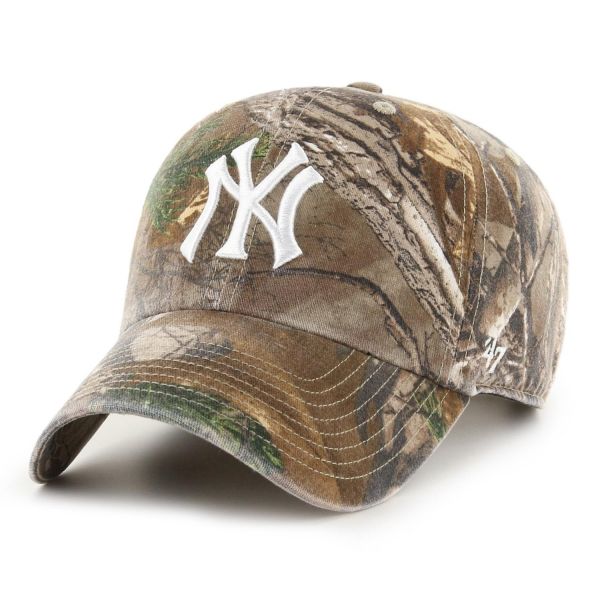 47 Brand Adjustable Cap - CLEANUP New York Yankees real tree