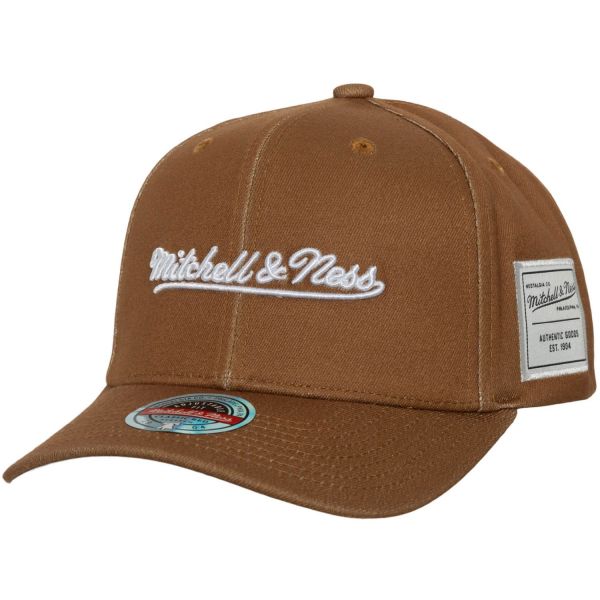 Mitchell & Ness Snapback Stretch Cap - Brand Logo tan