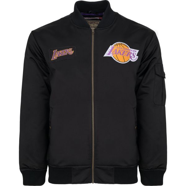 M&N Heavyweight Bomber Jacket NBA Los Angeles Lakers