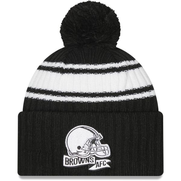 New Era SIDELINE NOIR Bonnet Beanie - Cleveland Browns