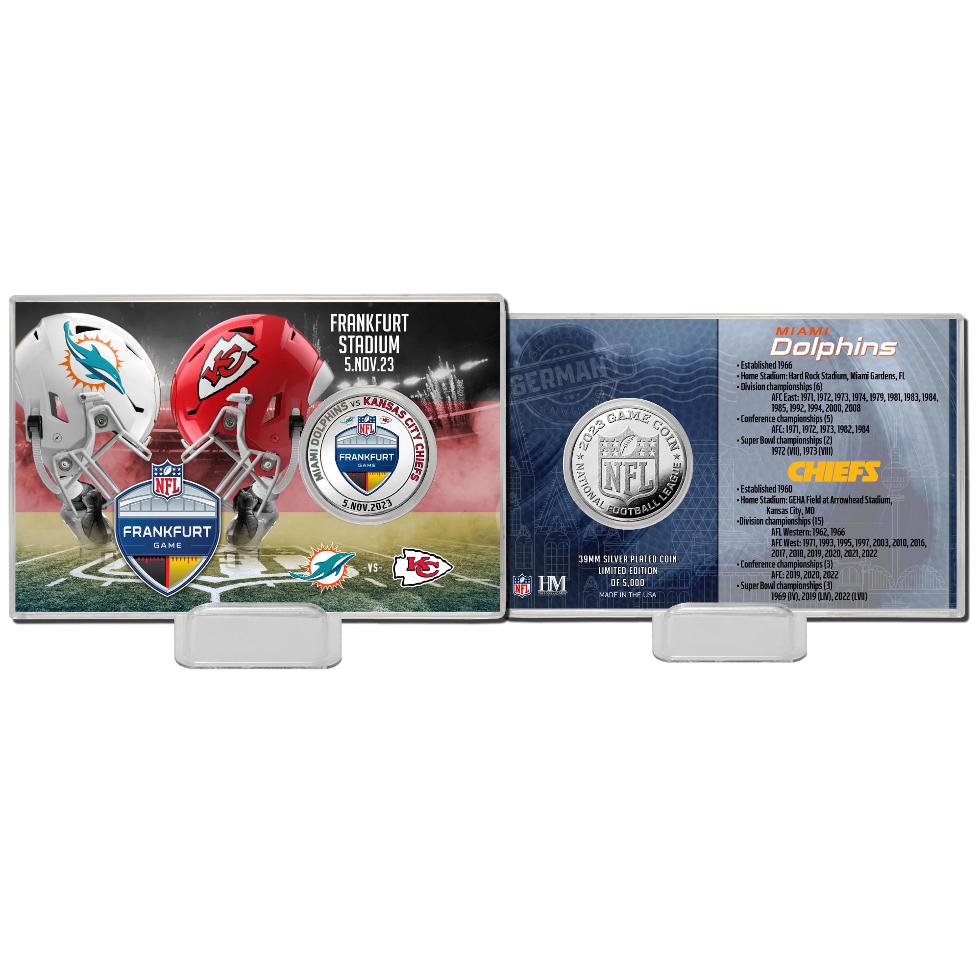 Highland Mint Silver Cincinnati Bengals 2023 NFL Game Flip Coin