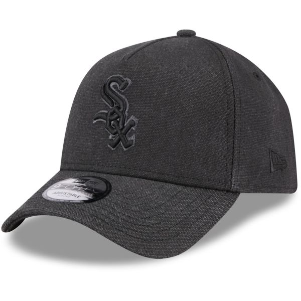 New Era A-Frame Trucker Leinen Cap Chicago White Sox schwarz