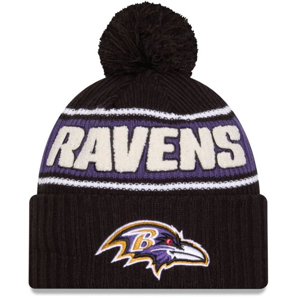 New Era NFL SIDELINE Knit Beanie - Baltimore Ravens