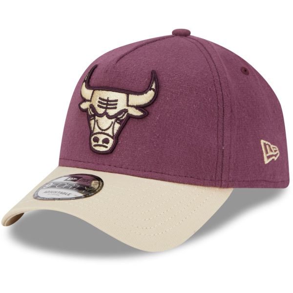 New Era A-Frame 9Forty Cap MOLESKIN Chicago Bulls maroon