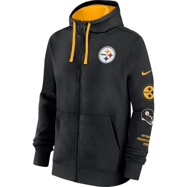 Pittsburgh Steelers Nike Club Fleece Full-Zip Hoody