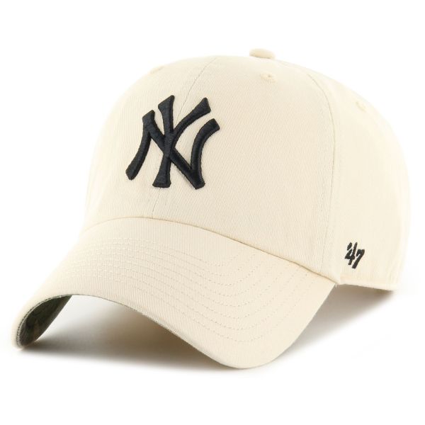 47 Brand Relaxed Cap CLEAN UP New York Yankees natural wood