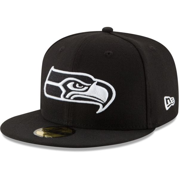 New Era 59Fifty Fitted Cap - BLACK Seattle Seahawks