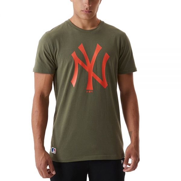 New Era Basic Shirt - MLB New York Yankees olive